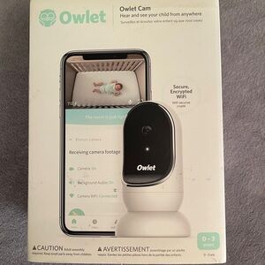 Owlet Cam Smart Baby Monitor 1080p HD Video Night Vision Two-Way Audio White